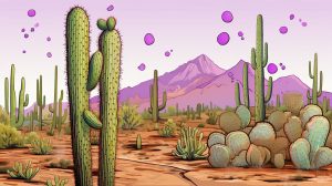 cactus turning purple